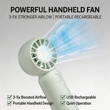 Kid Mini Handheld Fan Portable Pocket Size Small USB Battery Poket Cooling Fan