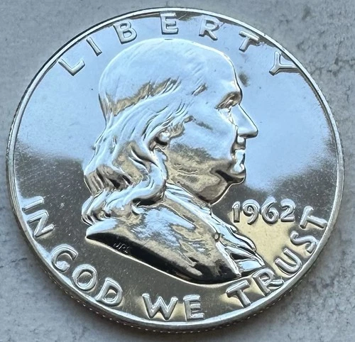 1962 Proof Franklin Half Dollar 90% Silver-INV#8908