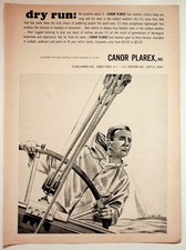 CANOR PLAREX Vintage 1960s Sailing Foul Weather Gear Magazine Ad B&W Full Page