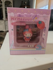 Sanrio Night Light Luminous Lamp Light Up TV Set Kawaii Desktop Ornaments Toys