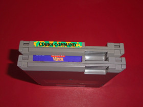 NES Shooter 2 Cartridge Lot Cobra Command & Code Name: Viper Nintendo Tested