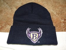 RARE NFL Vintage BALTIMORE RAVENS Inaugural Season Logo Beanie Hat  & Towel !!