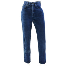 90s Vintage Faded Denim Jeans Womens 0 High Waist Tapered Leg Dark Wash XS Boho