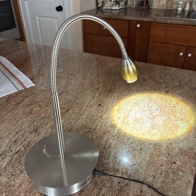Daylight 24 Natural Light Desk Lamp Silver Finish J