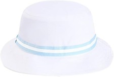 NWOT White/Lightblue Imperial 1371 Oxford Unstructured Bucket Hat Size Med