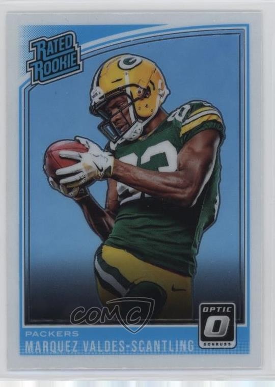 2018 Donruss Optic Rated Rookie Marquez Valdes-Scantling #186 Rookie RC 2yi