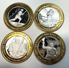 Babe Ruth .999 Silver $10 Gaming Tokens Set – NY NY Las Vegas Limited Edition
