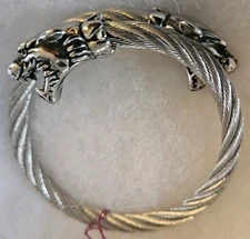 AAB Style Jewelry, SS Bangle w/panther heads   10% OFF!! HOLIDAY SALE!!   