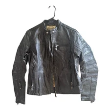 RARE FIND Maven Women's  Roland  Sands Black Leather Jacket limited set Size XL