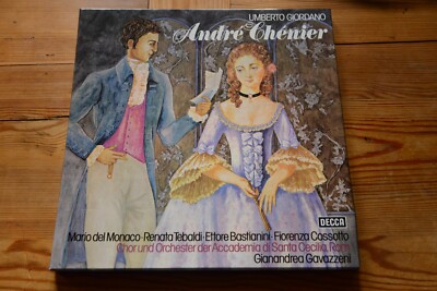 Umberto Giordano Andre Chenier / Del Monaco Gavazzeni 2 LP box Decca 6.35356 