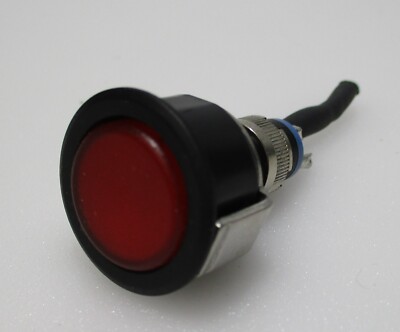 EAO 18mm Red Round Illuminated Momentary Contact Push Button Switch 18-167.035