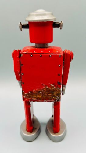 Vintage Schylling Atomic Robot Man Wind Up Tin Toy - Picture 3 of 4