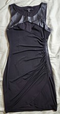 Guess Side Zip Sleeveless Dress Size Small Color Black A-line
