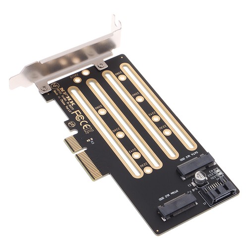 Nvme m.2 SSD to PCIe 3.0 4.0 x4 adapter card SATA m.2 SSD to SATA adapter card - Photo 11/12