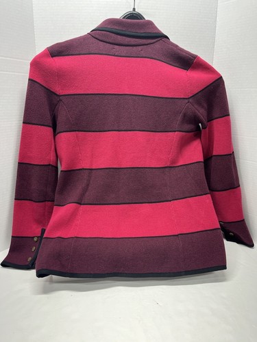 ANN TAYLOR LOFT JERSEY PÚRPURA Y ROSA RAYAS PETITE MUJER SUÉTER TALLA MP - Imagen 5 de 5