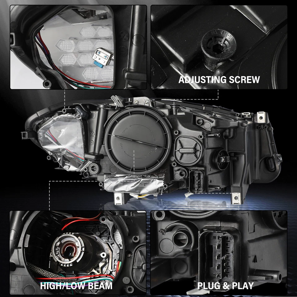 Faros HID/xenón izquierdo y derecho para BMW Serie 5 F10 528i 535i 550i 2011-2013 Foto 3 de 4