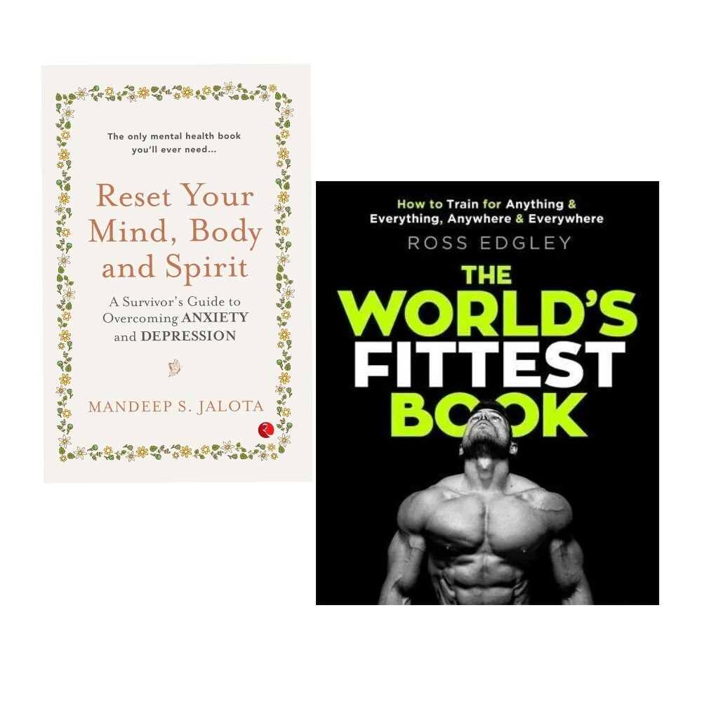 RESET YOUR MIND,BODY AND SPIRIT, Worlds Fittest book 2 books collection set