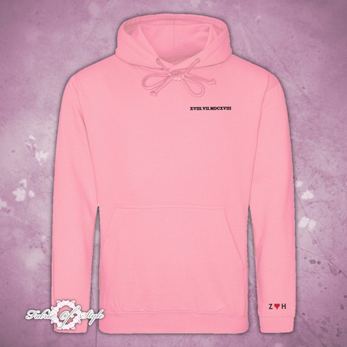 Sudadera con capucha con capucha bordada con número romano, fecha de aniversario personalizada pareja - Imagen 13 de 13