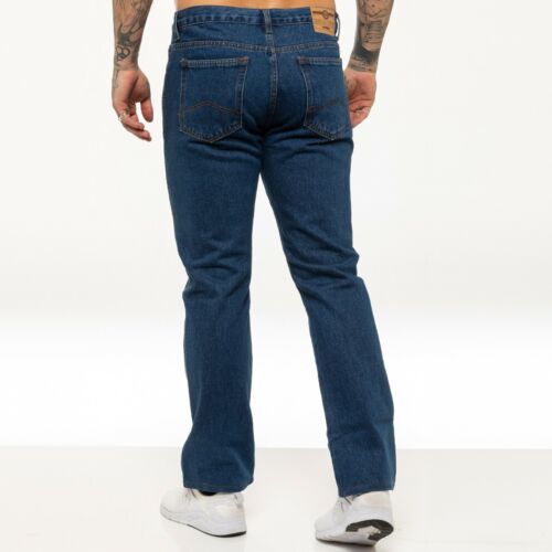 Kruze Denim Herren Arbeit Jeans Basic Schwerlast Gerades Bein Regular Fit Hose - Bild 25 von 29