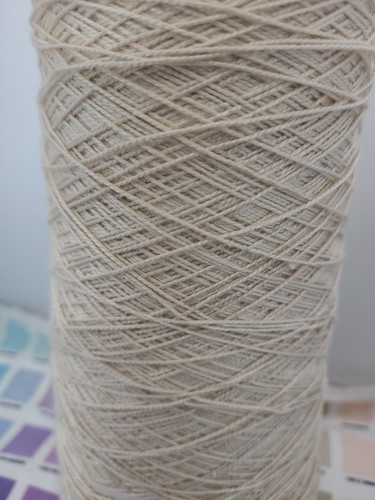 Yarn 100% Silk Yarn Weaving Knitting Crochet Macrame 3 lb 1.8 oz Ivory - Picture 2 of 3