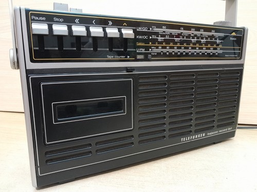 Telefunken Bajazzo Record 201 Radio Recorder Kassettenrecorder Cassette Vintage - Bild 2 von 17
