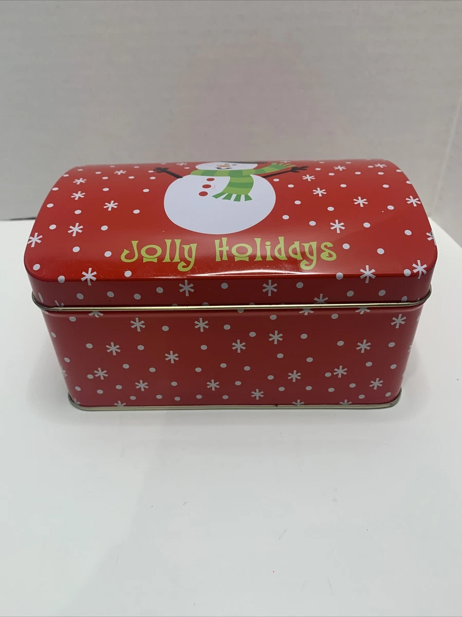 Holiday tin sale boxes