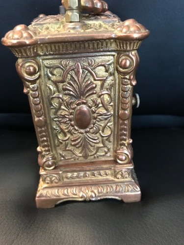 Small Beautifully Ornate Antique Carriage Clock by Waterbury, 1989 - EOx lb - Picture 2 of 7