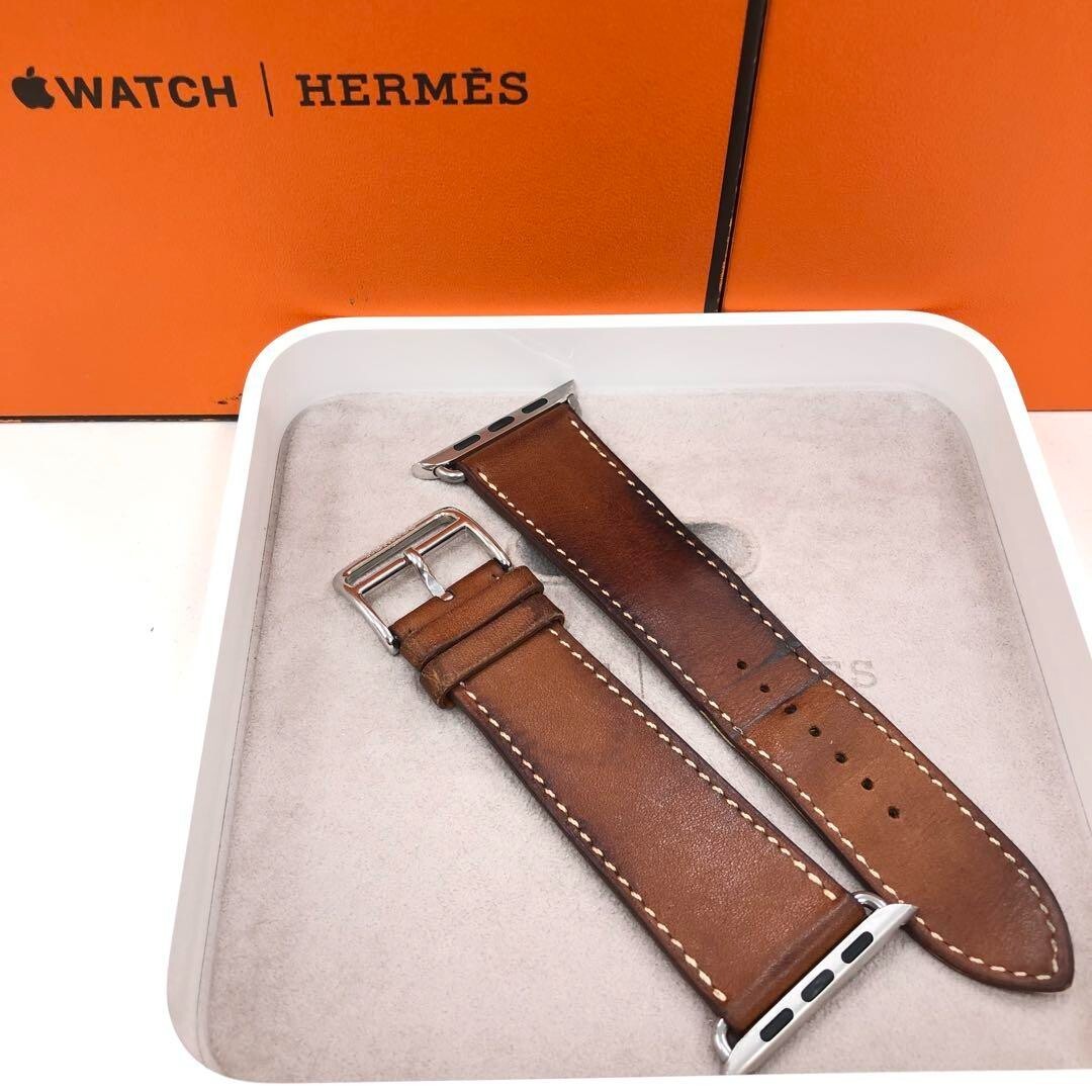 Hermes Apple Watch Hermès 42/44/45mm Faubourg Leather Band Belt 