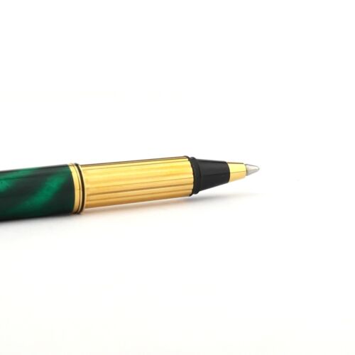 Rare Vintage Must de Cartier Trinity Malachite Lacquer Ballpoint Pen - Bild 14 von 16