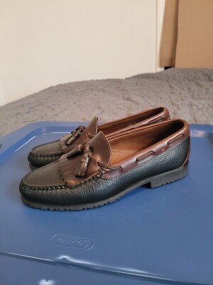 Allen Edmonds Nashua Brown Kiltie Tassel Pebbled Leather  display picture 1