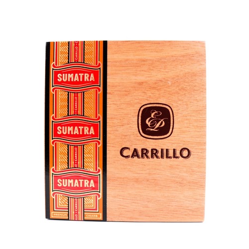 Carrillo Robusto Sumatra 5 x 50 Empty Wood Cigar Box 6" x 5.5" x 3.5" - Picture 2 of 11