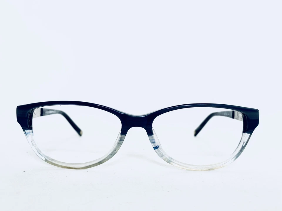 Liz Claiborne Gray Clear Ombré Lucite Cat Eye Frame Glasses L397 0G74 52 15 130 - Image 2 of 4