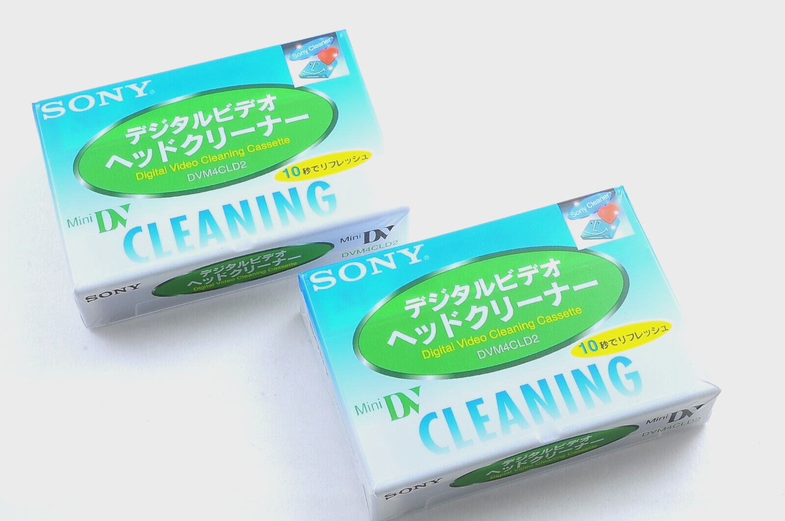 [Set of 2] Sony Mini DV Head Cleaning Cassette DVM4CLD2 Camcorder Tapes Cleaner