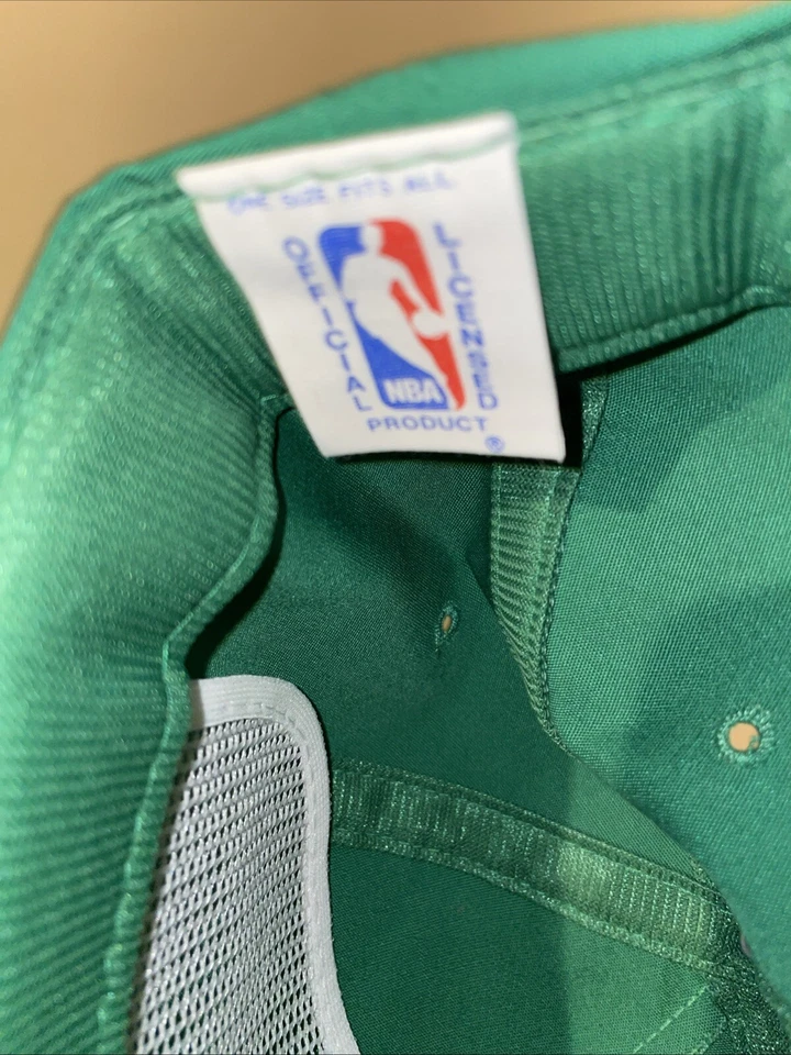 Sombrero de la NBA de colección NOS 1980 BOSTON CELTICS logotipo cuerda verde cierre a presión OSFA Foto 4 de 4