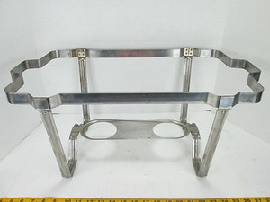 Chafer Stand Full Pan Size 2 Burner Warming Buffet Serving Rack Food SKU A