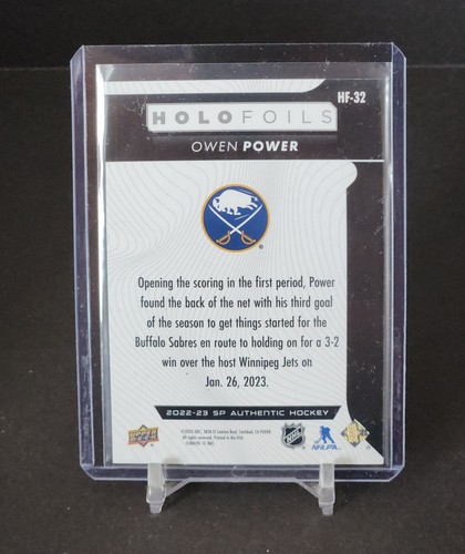 2022-23 Upper Deck SP Authentic Holofoils Rookie Owen Power #HF-32 - Picture 2 of 2