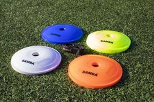 Samba Flat Markers Set Training Positional Skills Sport Various Colours 9" 40pcs