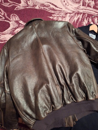 Cockpit USA Leather Bomber A2 Jacket Men's Size M - Picture 9 of 12