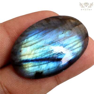 33.35 Cts. Multicolor Flash Labradorite Oval Shape Loose Gemstone S-4358