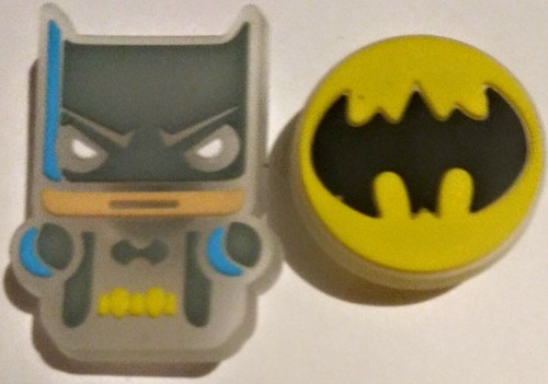 Batman Glow in The Dark Shoe Charms! 2PC Set! NEW! For Shoes +! Croc Compatible - Picture 2 of 4