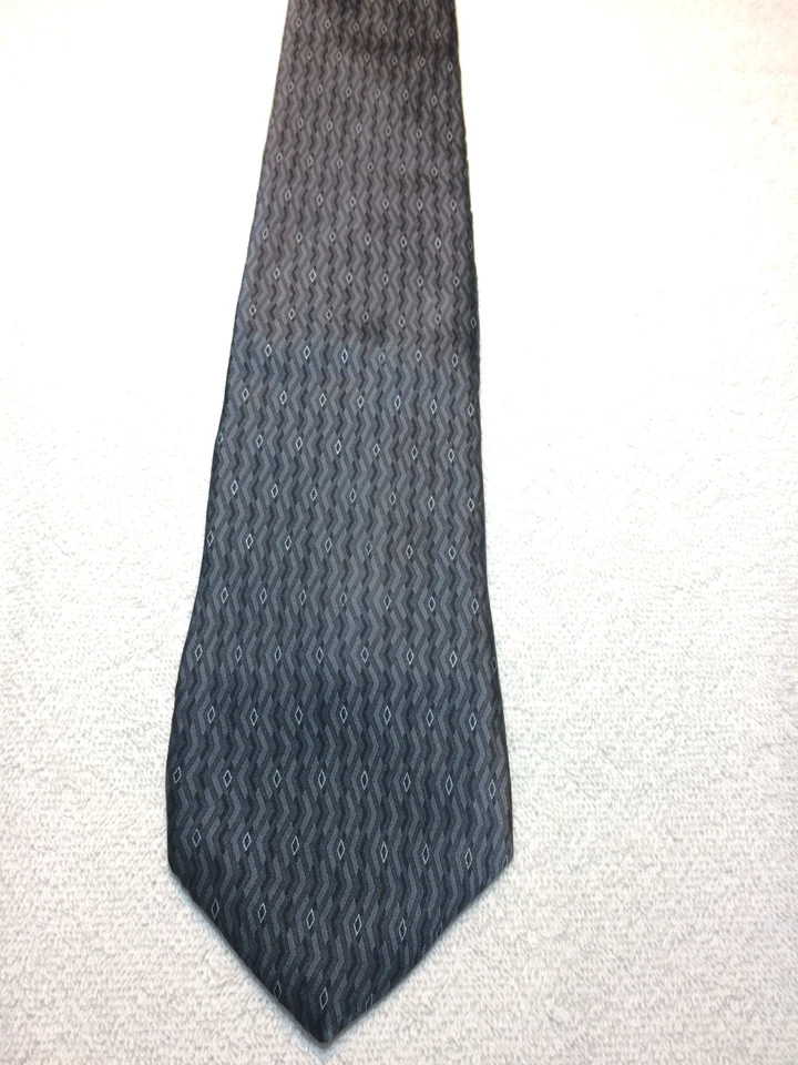 CORBATA HOMBRE GIANFRANCO RUFFINI 3,75 X 59 NEGRA Y TONOS DE GRIS Foto 2 de 4