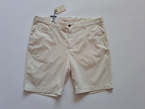Neu mit Etikett Ballin beige creme elfenbein knochenfarbene Sommershorts für Herren Größe W 40