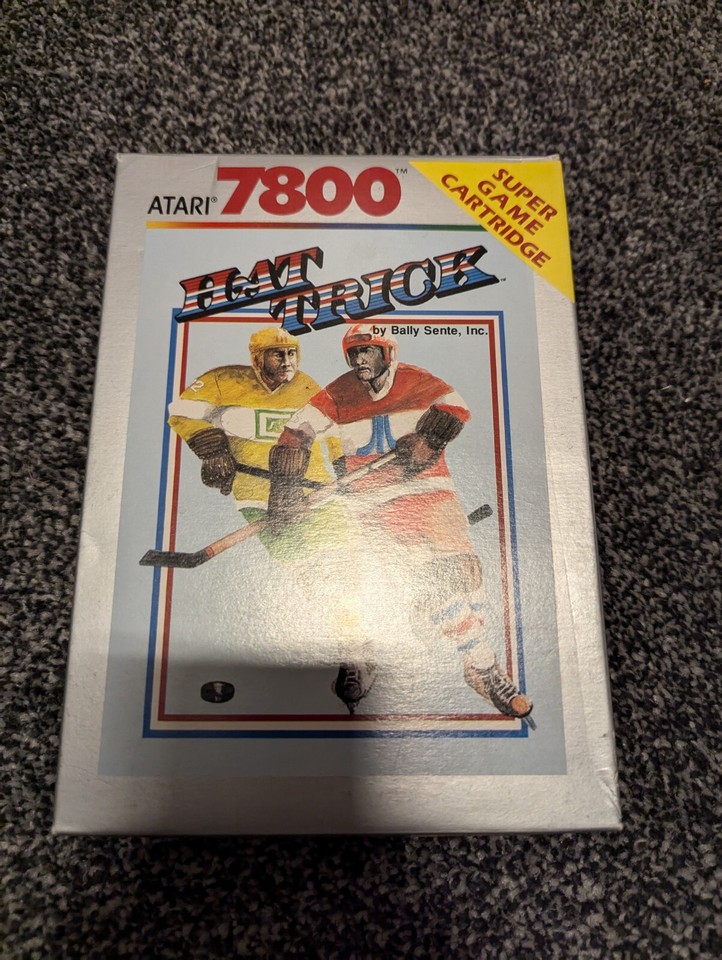 Atari 7800 Hat Trick Game Cartridge, Boxed With Manual eBay