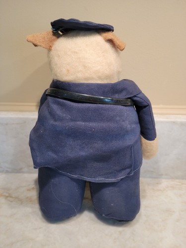Vintage Wangs International Policeman And Pig 1970's Classic Animal Dolls - Picture 3 of 6