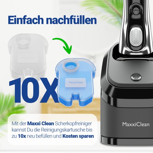 0,75 L Scherkopfreiniger Reinigungsflüssigkeit Braun Reinigungskartuschen CCR - Bild 3 von 5