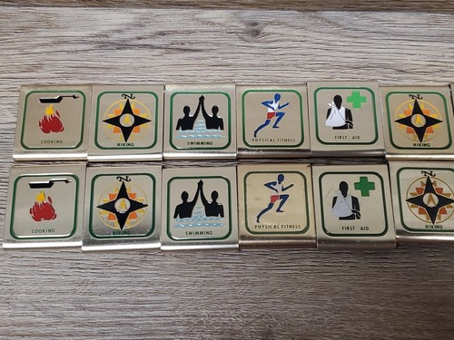 Vintage Lot Of 20 BOY SCOUT SKILL AWARDS BSA Uniform Belt Loop Badge - Picture 2 of 20