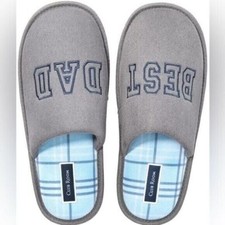 Club room slippers CLUB ROOMMen's Best Dad Embroidered Slippers 6-7 small shoes