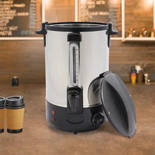 18L Stainless Steel Coffee Dispenser, 1800W, Adjustable Temp & Fast Brewing