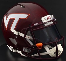 VIRGINIA TECH HOKIES NCAA Riddell Speed Full Size AUTHENTIC Football Helmet
