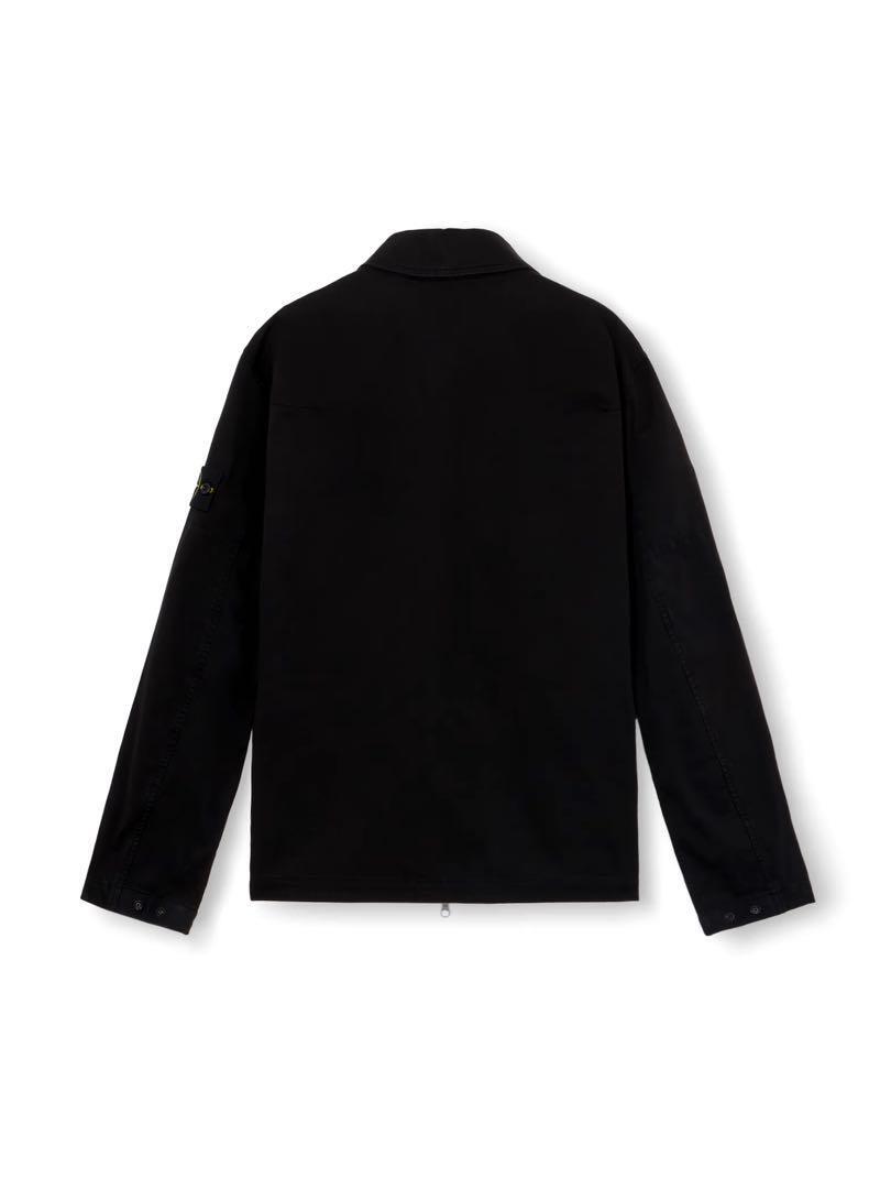STONE ISLAND Oversized Zip-up Shirt Jacket for Men, Size M